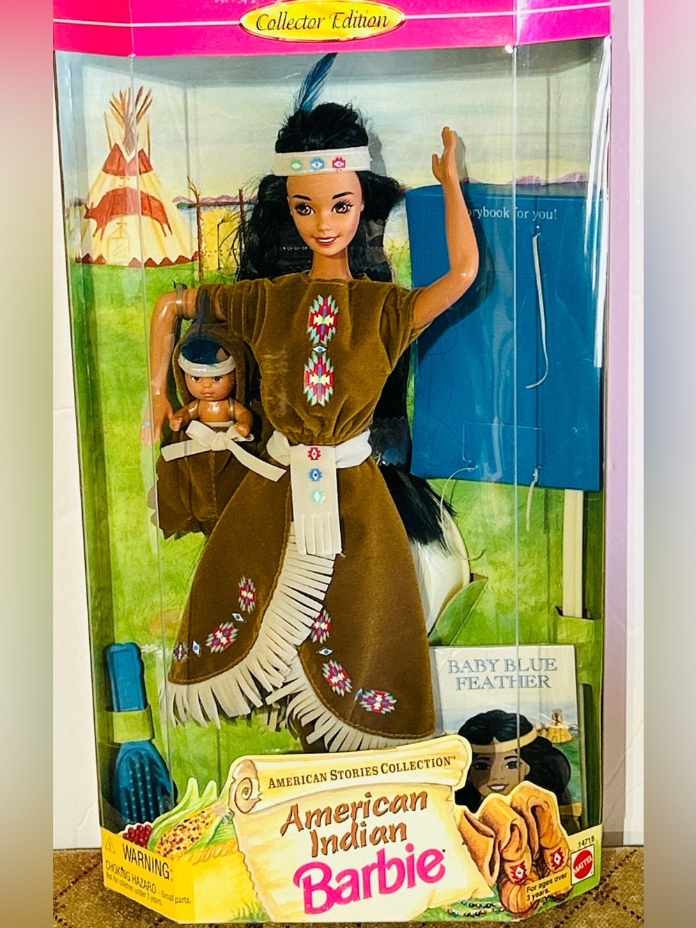 Mattel Barbie American Stories Indian Doll #14715 NRFB 1995